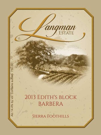 2013 Edith's Block Barbera Magnum!