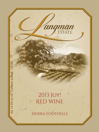 2013 JOY! Red Blend! Magnum!