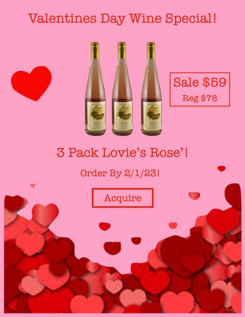 3pk Rose' Valentines Day 2023 Special!